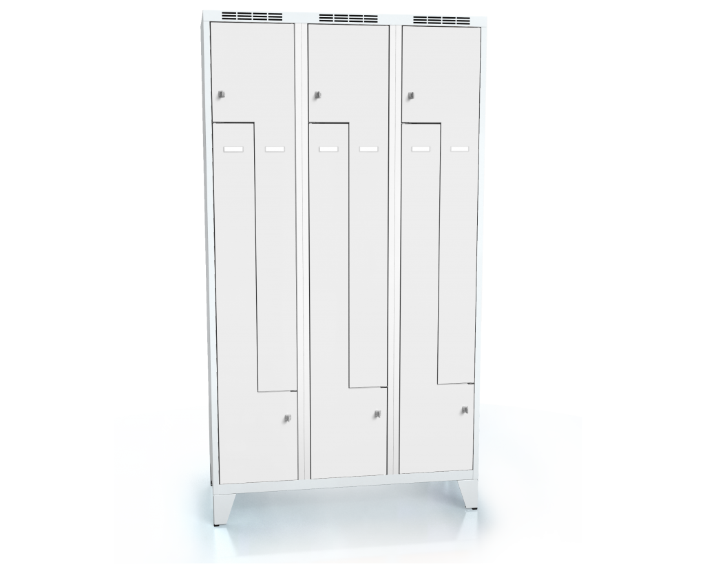 Cloakroom locker Z-shaped doors ALSIN with feet 1920 x 1050 x 500